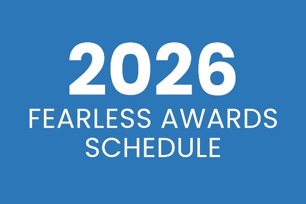 2026 Fearless Awards Schedule